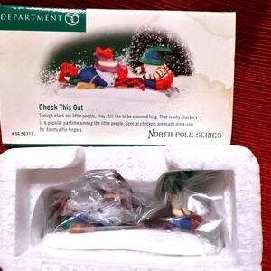 Department Dept 56 Check This Out #56711 North Pole Series Village Accessory 99'